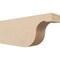Ekena Millwork 4in. W x 8in. H x 20in. L Del Monte Woodgrain TimberThane Rafter Tail, Primed Tan RFTUR04X08X20DELRCPR - alternate 1
